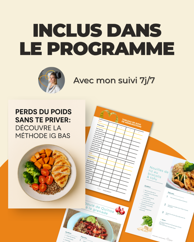 Image mockup représentant visuellement le contenu du programme beta test dégomme tes kilos !